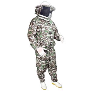 لباس زنبورداری نیم تنه کلاه گرد و شلوار چریکی