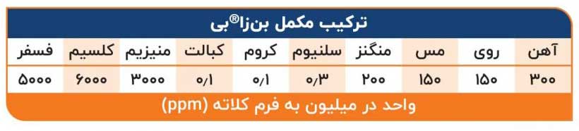 مکمل کلاته معدنی بن زا بی بسته 1 کیلوگرمی
